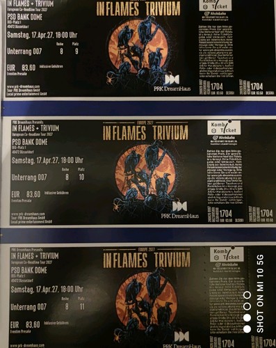 Inflames trivium tickets - inflames,
