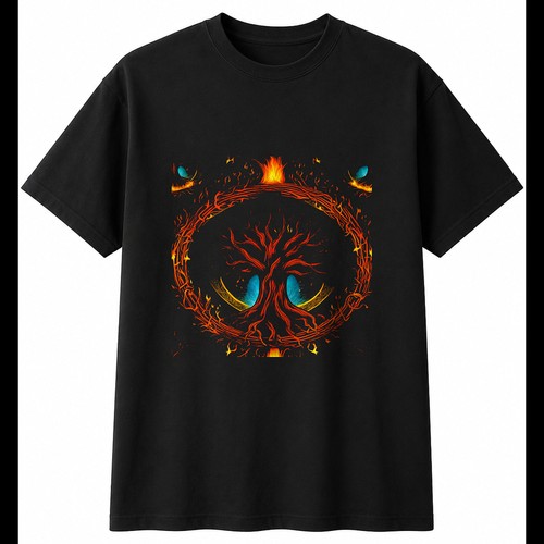 Yggdrasil baum flammen - yggdrasil,
