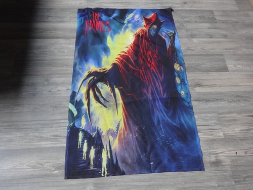 Flames flag flagge poster - in,