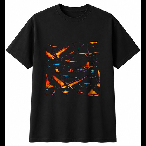 Neon drachenflieger flammen - neon,