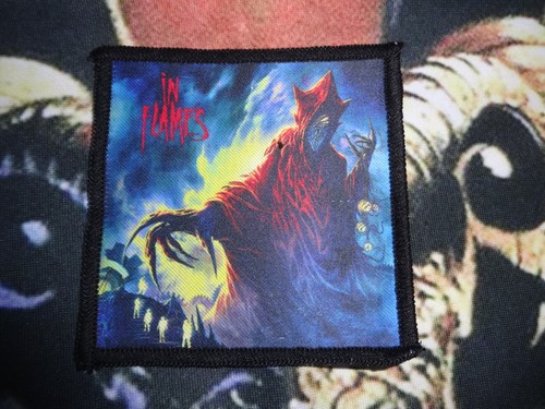 Flames patch death - flames, metal