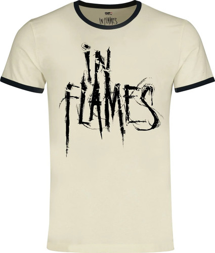 Flames ringershirt unisex - in,