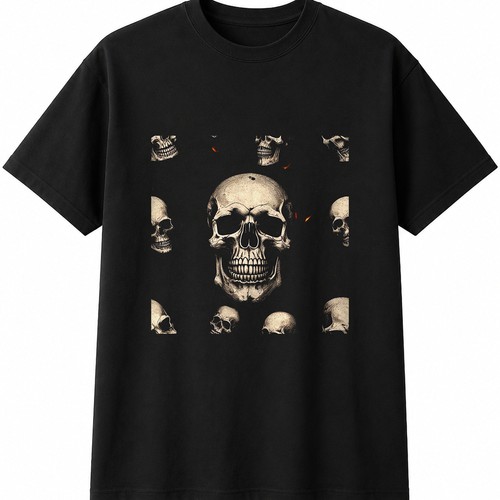 Vogel totenkopf flammen - totenkopf, in