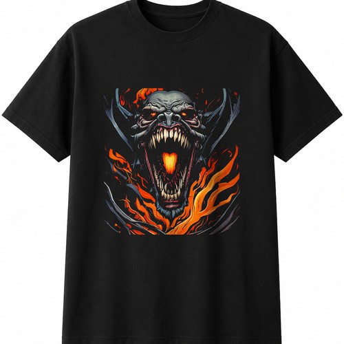 Tattoo vampirzähne flammen - vampirzähne, in