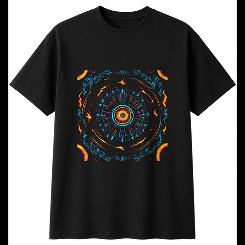 Sigil circle flames bunt - circle,