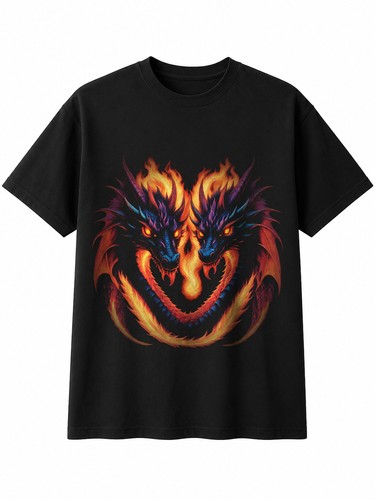 Bunter zweiköpfiger drache - bunter, in