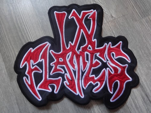 Flames old logo patch back - logo,
