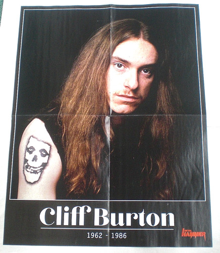 Cliff burton flames - burton, +