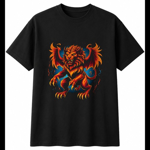 Graphic manticore flames - graphic,